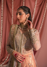 New Heavily Embellished OFF White Gown Style Pakistani Wedding Dress