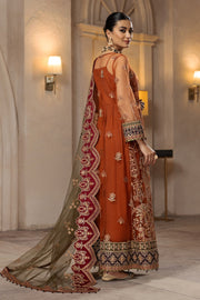 New Heavily Embellished Pakistani Caramel Gown Sharara Wedding Dress 2023