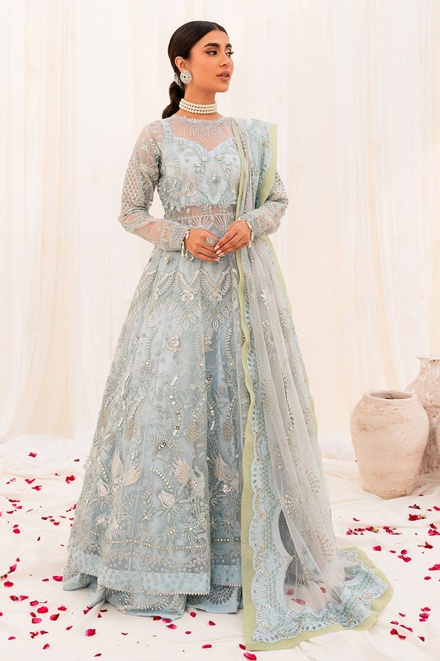 New Heavily Embellished Pakistani Wedding Dress Ferozi Gown Sharara