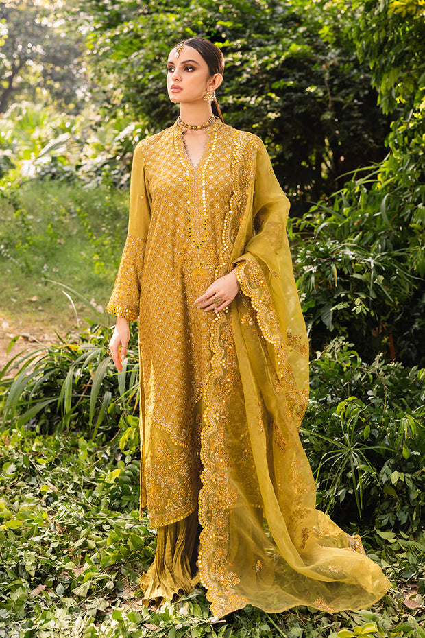 New Heavily Embellished Yellow Pakistani Salwar Kameez Dupatta Salwar Suit