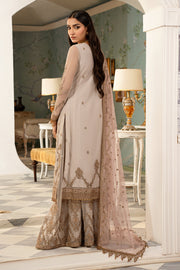 New Ivory Embroidered Pakistani Wedding Dress in Kameez Sharara Style