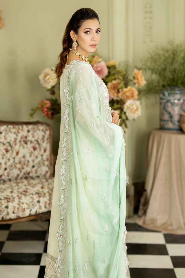New Ivory Heavily Embellished Pakistani Salwar Kameez Dupatta Salwar Suit
