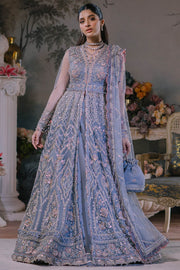 New Lavender Heavily Embellished Pakistani Wedding Dress in Pishwas Style 2023