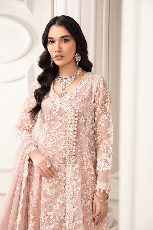 New Light pink Embroidered Maria B Luxury Formal Pakistani Salwar Kameez Suit
