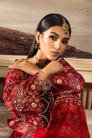 New Luxury Deep Red Embroidered Palzo Style Pakistani Salwar Kameez Suit