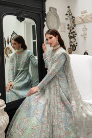 New Luxury Ferozi Embroidered Pakistani Wedding Dress Pishwas Frock 2023