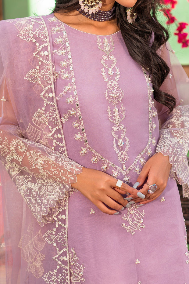 New Luxury Lilac Organza Pakistani Salwar Kameez Dupatta Salwar Suit