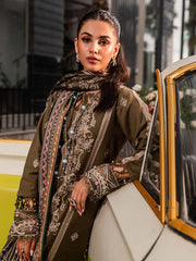 New Luxury Mehndi Green Embroidered Pakistani Salwar Kameez Dupatta Suit 2023