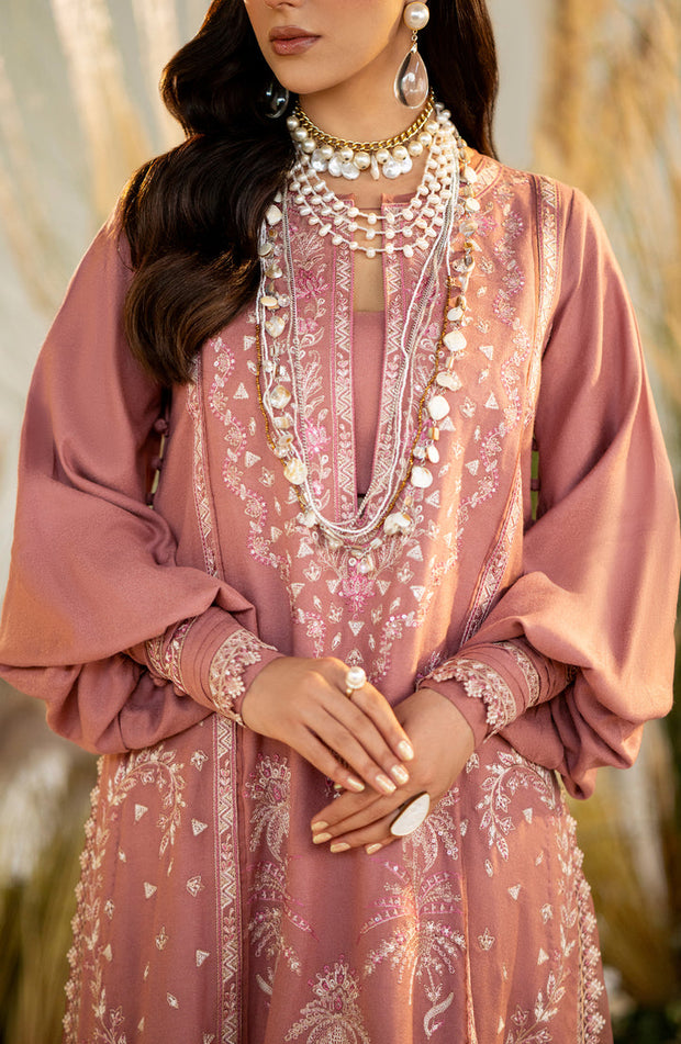 New Luxury Pink Embroidered Pakistani Salwar Kameez Dupatta Salwar Suit