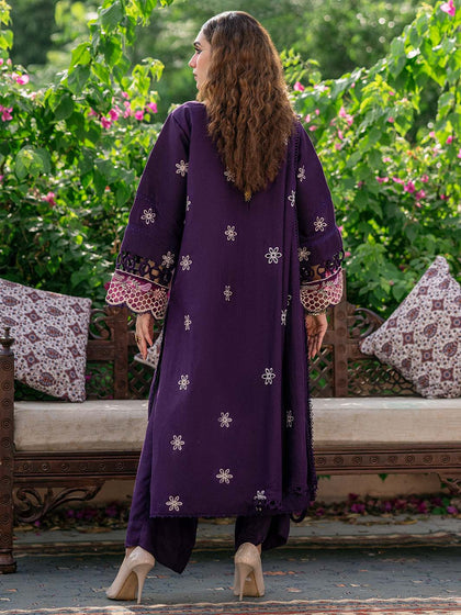 New Luxury Purple Embellished Pakistani Salwar Kameez Dupatta Salwar Suit 2023