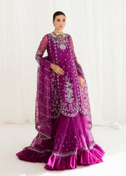 ew Luxury Embroidered Pakistani Wedding Dress in Huge Flare Pishwas Style 2023