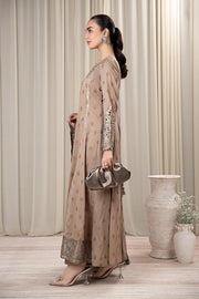 New Maria B Coffee Shade Embroidered Luxury Pret Pakistani Party Dress