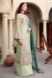 New Mint Green Embroidered Pakistani Salwar Kameez with Sea Green Dupatta