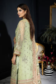 New Mint Green Embroidered Pakistani Wedding Dress in Kameez Trousers Style 2023