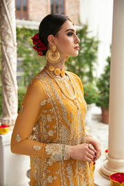New Mustard Heavily Embellished Pakistani Wedding Dress Kameez Sharara