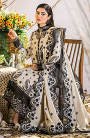 New Off White Embroidered Pakistani Salwar Kameez Dupatta Salwar Suit