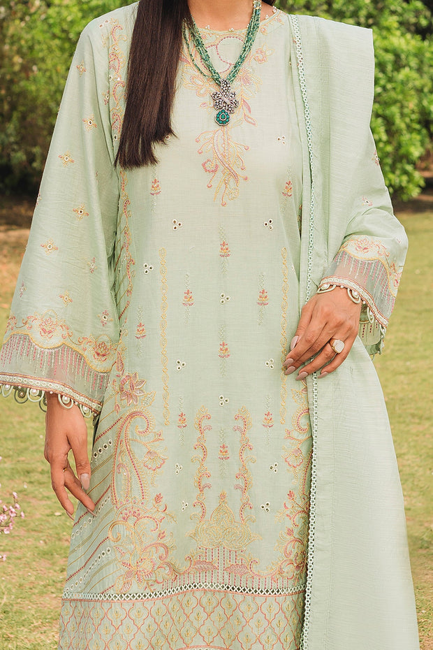 New Pakistani Salwar Suit in Pistachio Green Embroidered Salwar Kameez