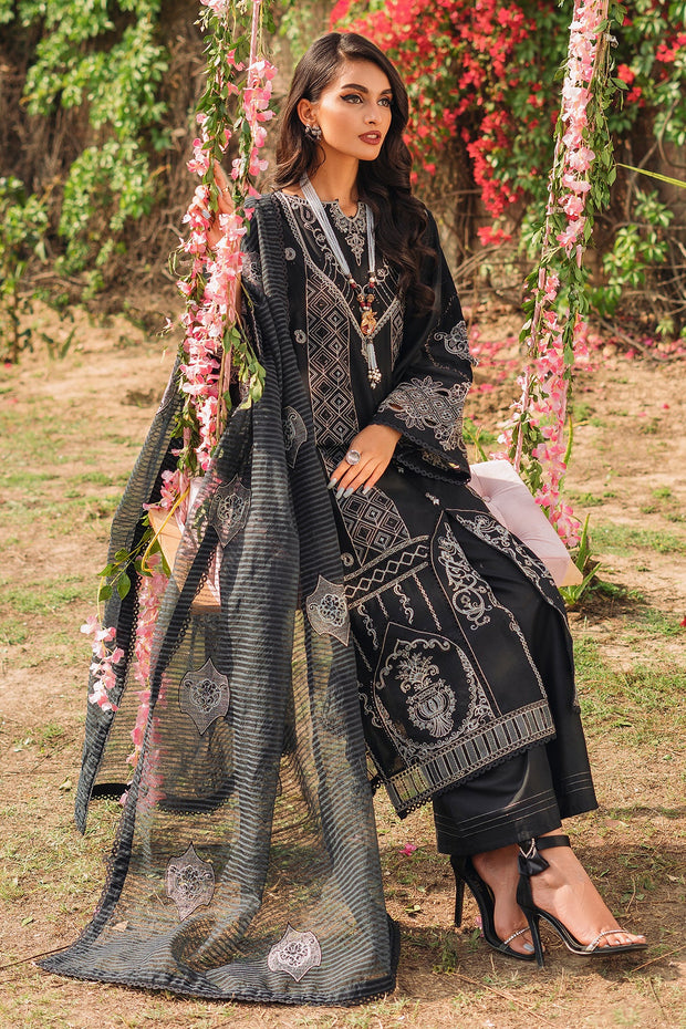 New Pakistani Salwar Suit in Premium Black Embroidered Salwar Kameez