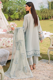 New Pakistani Salwar suit Embroidered Grey Salwar Kameez with Dupatta