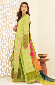 New Parrot Green Embroidered Pakistani Salwar Kameez Dupatta Suit