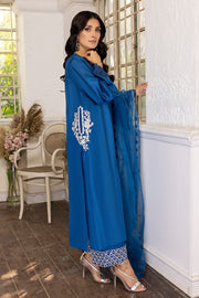 New Royal Blue Traditional Pakistani Salwar Kameez with Dupatta Salwar Suit