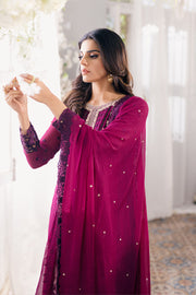 New Royal Burgundy Shade Embroidered Pakistani Salwar Kameez 2024