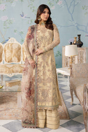 New Royal Embroidered Skin Gold Pakistani Salwar Kameez Dupatta Suit