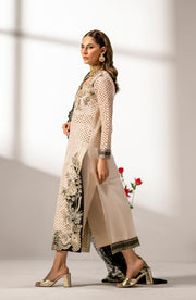 New Royal Ivory Shade Pakistani Salwar Kameez Embroidered Party Wear