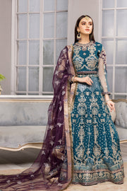 New Sea Green Heavily Embellished Pakistani Maxi Style Wedding Dress