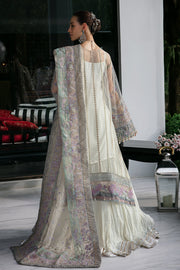 New Silver Embellished Pakistani Wedding Dress Kameez Crushed Sharara Style