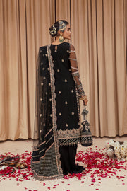 New Traditional Black Multi color Embroidered Pakistani Wedding Dress