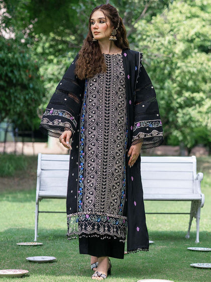 New Traditional Black Pakistani Salwar Kameez Style Dupatta Salwar Suit