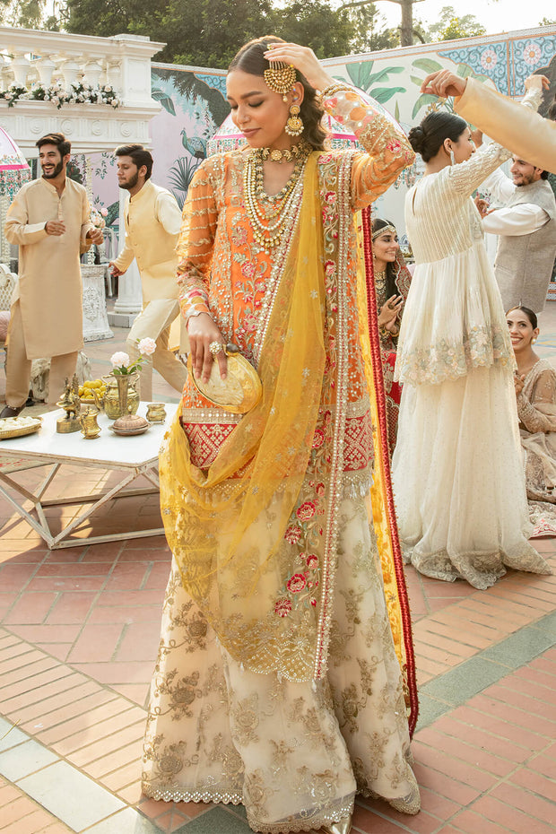 New Traditional Heavily Embellished Yellow Pakistani Kameez Salwar Suit