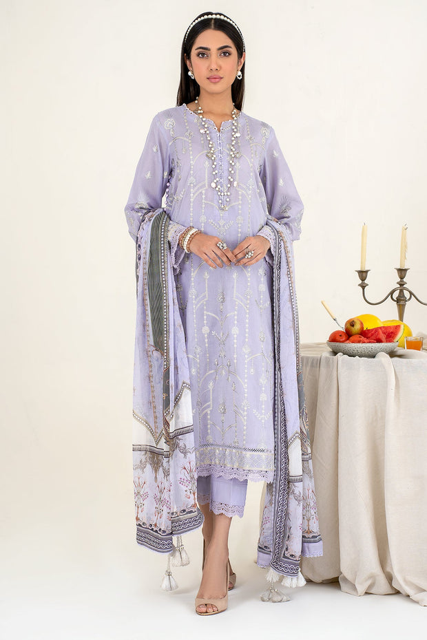 New Traditional Lilac Embroidered Pakistani Salwar Kameez Dupatta 2023