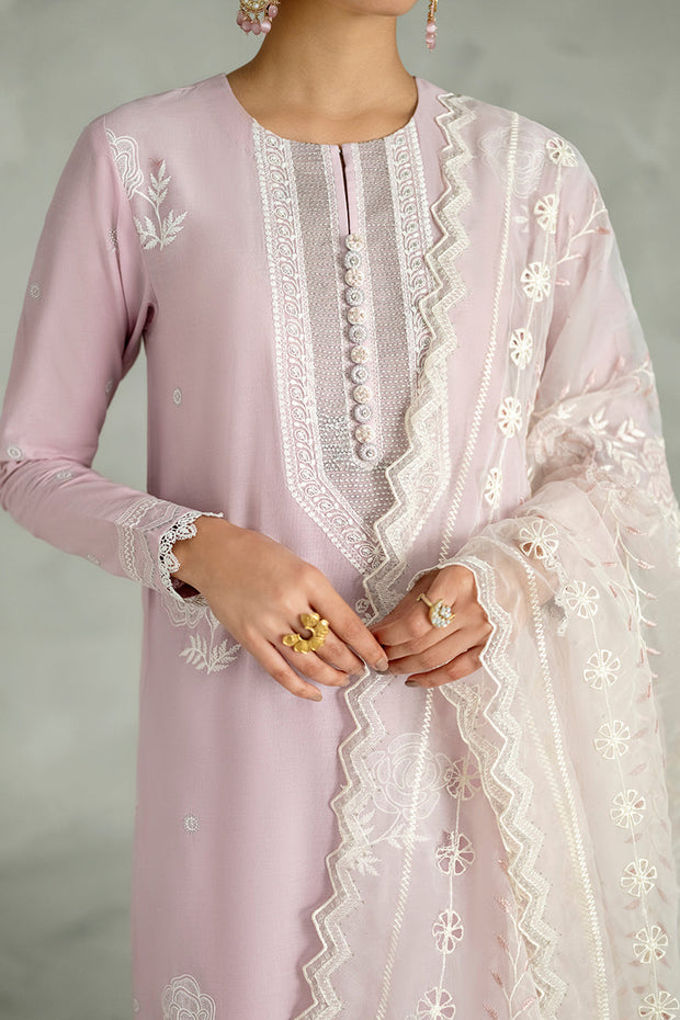 New Traditional Pakistani Salwar Suit in Lilac Salwar Kameez and Dupatta