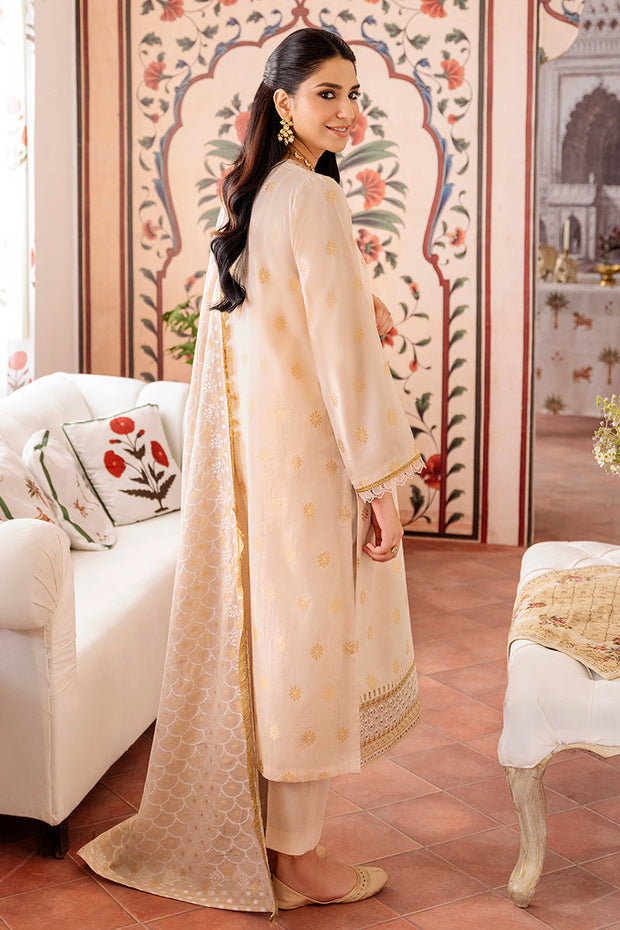 New Traditional Pakistani Salwar Suit in Rose Jacquard Salwar Kameez