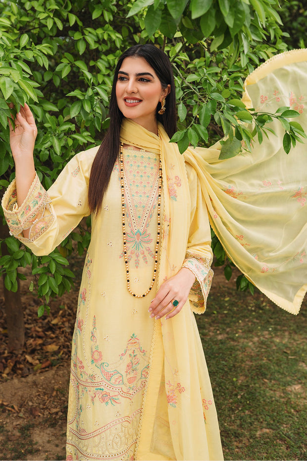 New Yellow Embroidered Pakistani Salwar Kameez with Dupatta Salwar Suit 2023