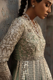 Ethereal Sage Green Pakistani Party Dress