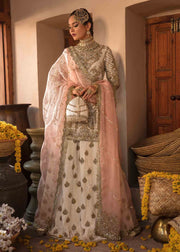 Off White Heavily Embroidered Pakistani Wedding Dress Kameez Sharara 2023