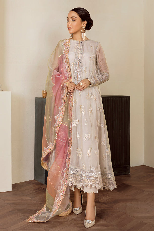 Pastel Embroidered Masoori Party Dress Set