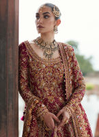 Pakistan Bridal Dress Kalidaar Heavy Embroidered Bridal Lehenga Style