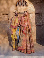 Pakistani Bridal Dress in Classic Lehenga Choli Style