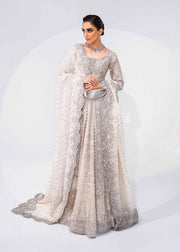 Pakistani Bridal Dress in Gown Lehenga Dupatta Style