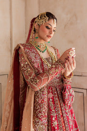 Pakistani Bridal Dress in Gown Long Tail Lehenga Style Online