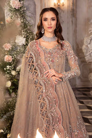 Pakistani Bridal Dress in Grey Lehenga Pishwas Style