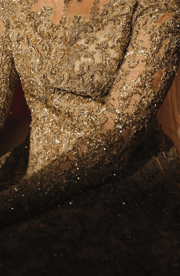 Pakistani Bridal Dress in Heavy Embellished Gown Style Online