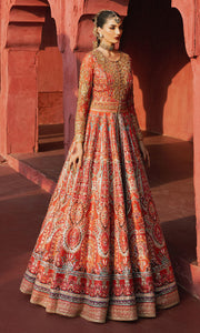 Pakistani Bridal Dress in Jacket and Lehenga Style Online