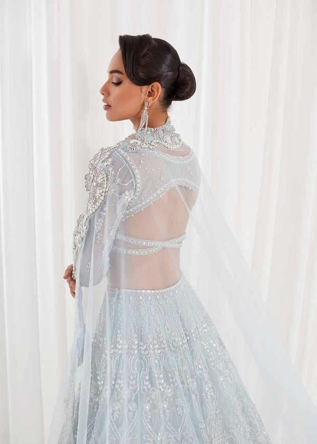 Pakistani Bridal Dress in Lehenga Choli Style