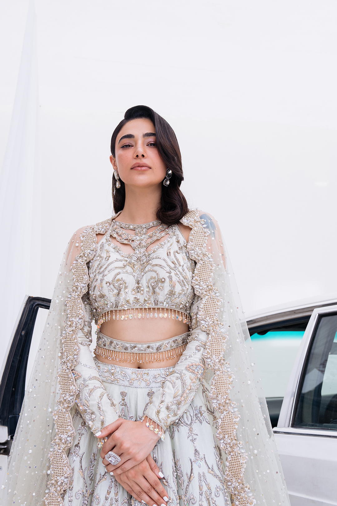 Pakistani Bridal Dress in Lehenga Choli Style