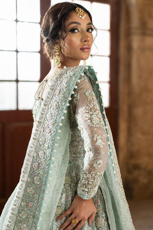 Pakistani Bridal Dress in Lehenga and Frock Style